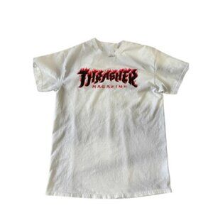 Thrasher Graphic T-Shirt - White Skateboarding Tee